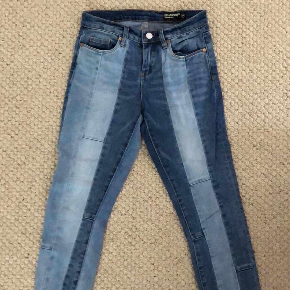 Half light two tone wash jeans